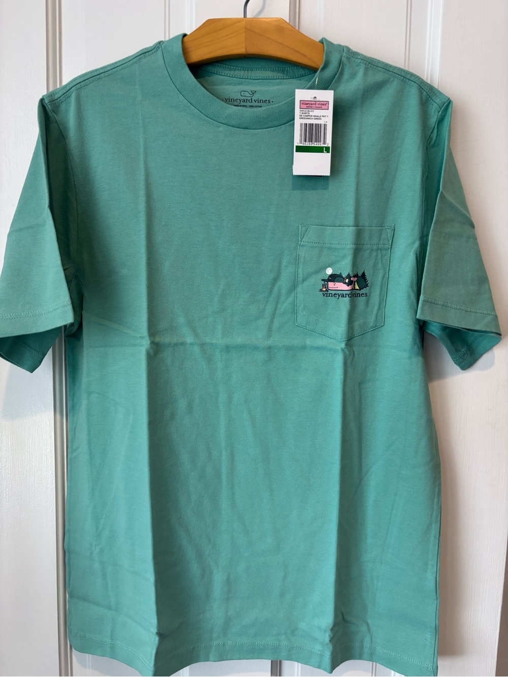 Vineyard Vines Camper Whale Greenwich Green size L (14) kids